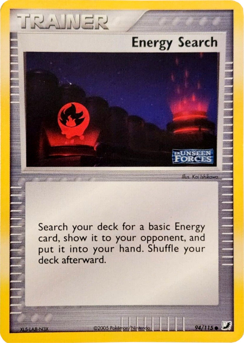 Energy Search (94/115) (Stamped) [EX: Unseen Forces] | Odin's Place