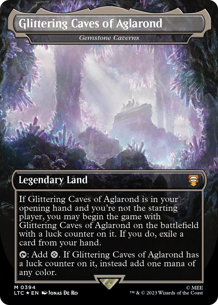 Glittering Caves of Aglarond - Gemstone Caverns (Surge Foil Realms and Relics) [The Lord of the Rings: Tales of Middle-Earth Commander] | Odin's Place