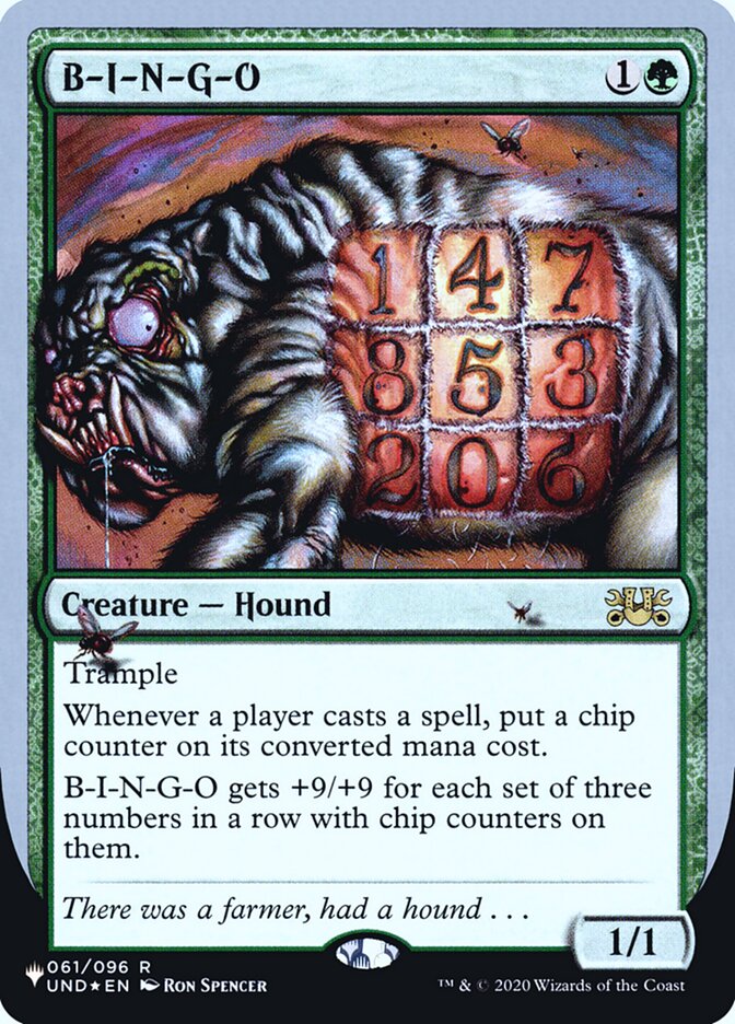 B-I-N-G-O (Unfinity Foil Edition) [The List] | Odin's Place