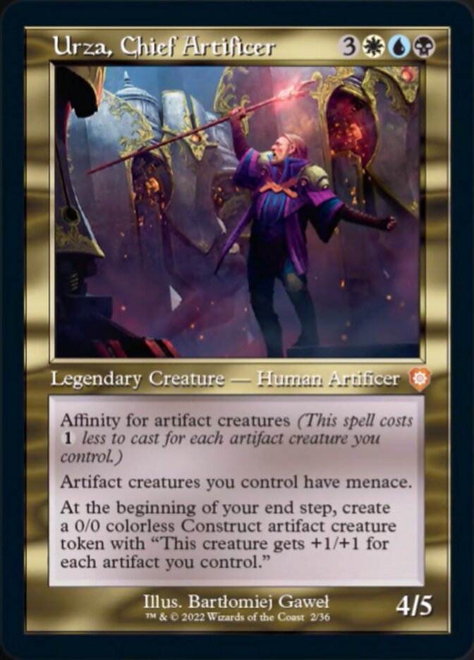 Urza, Chief Artificer (002) (Retro) [The Brothers' War Commander] | Odin's Place