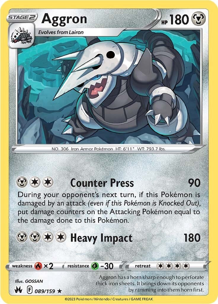 Aggron (089/159) [Sword & Shield: Crown Zenith] | Odin's Place