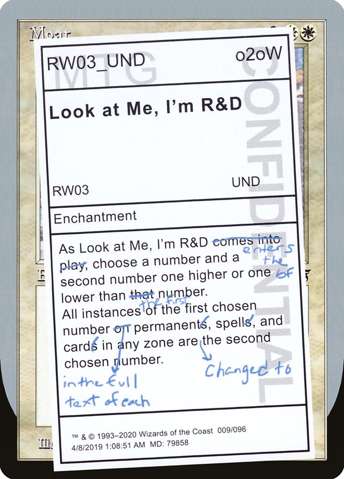 Look at Me, I'm R&D [Unsanctioned] | Odin's Place