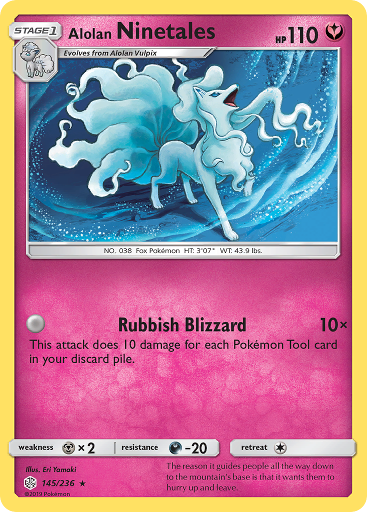 Alolan Ninetales (145/236) [Sun & Moon: Cosmic Eclipse] | Odin's Place