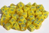 Chessex Vortex: Poly Yellow/Blue Poly 7 Set | Odin's Place