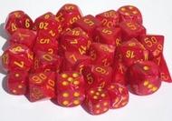 Chessex Vortex: Poly Red/Yellow Poly 7 Set | Odin's Place