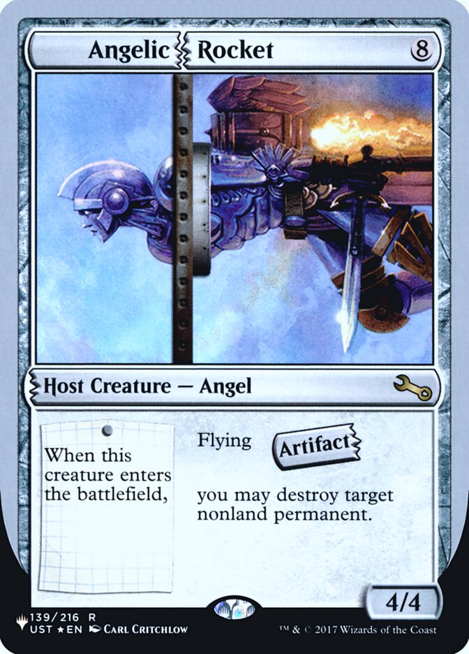 Angelic Rocket (Unfinity Foil Edition) [The List] | Odin's Place