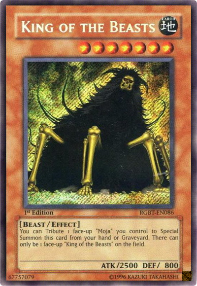 King of the Beasts [RGBT-EN086] Secret Rare | Odin's Place