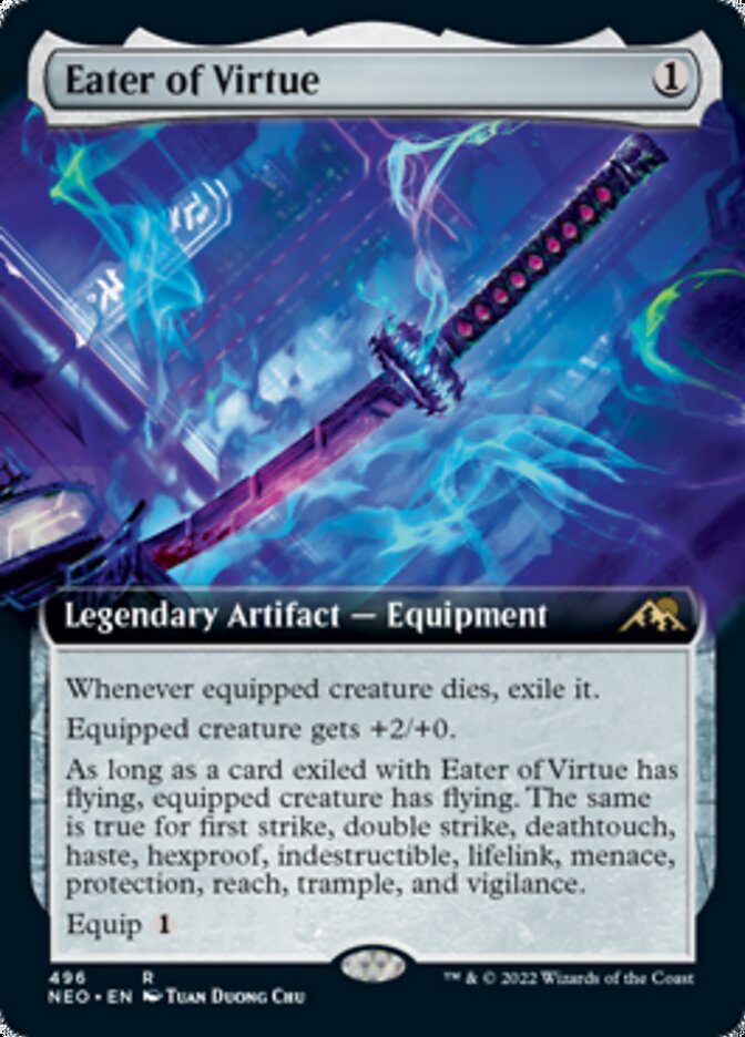 Eater of Virtue (Extended Art) [Kamigawa: Neon Dynasty] | Odin's Place