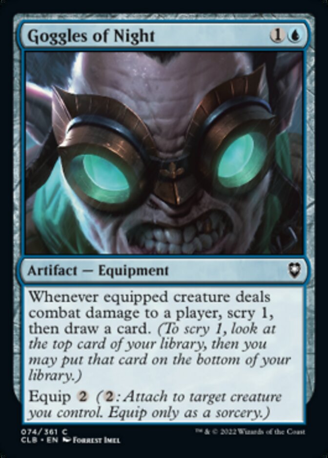 Goggles of Night [Commander Legends: Battle for Baldur's Gate] | Odin's Place
