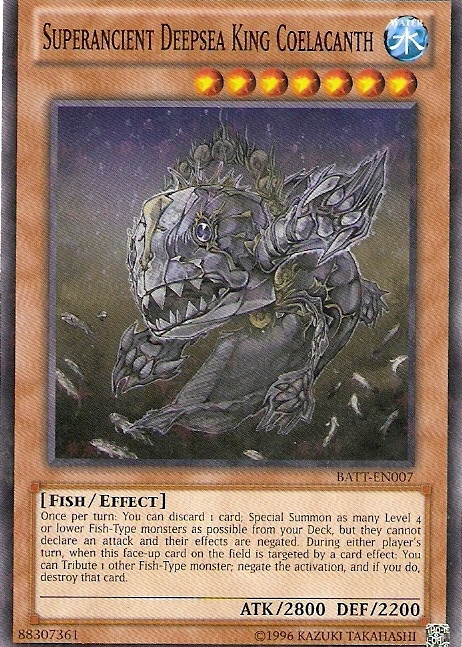 Superancient Deepsea King Coelacanth [BATT-EN007] Starfoil Rare | Odin's Place