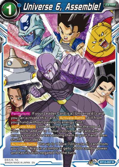 Universe 6, Assemble! (BT15-057) [Saiyan Showdown] | Odin's Place