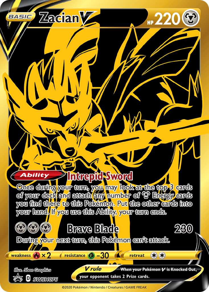 Zacian V (SWSH076) [Sword & Shield: Black Star Promos] | Odin's Place