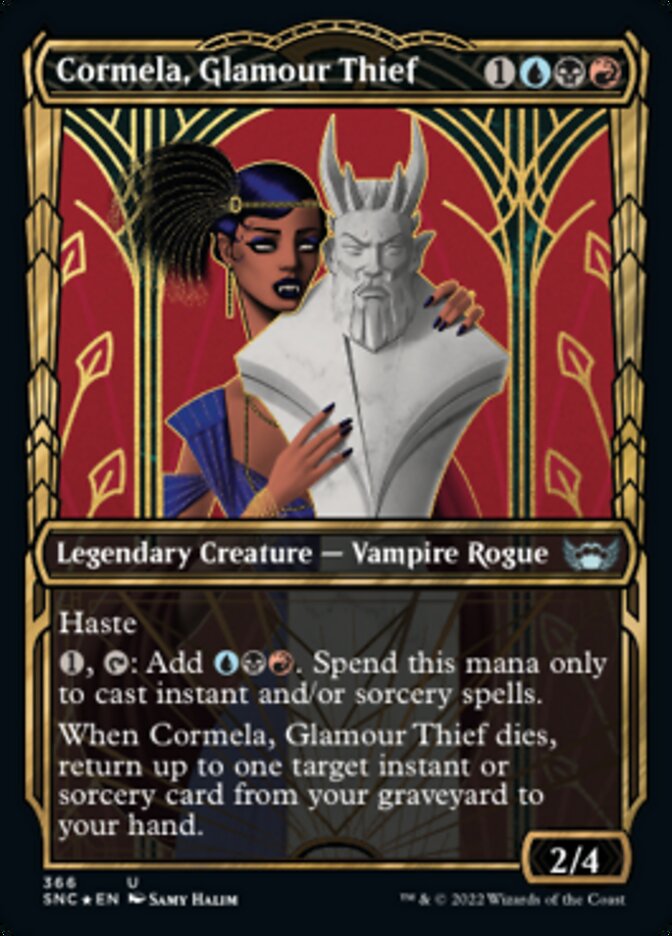 Cormela, Glamour Thief (Showcase Golden Age Gilded Foil) [Streets of New Capenna] | Odin's Place