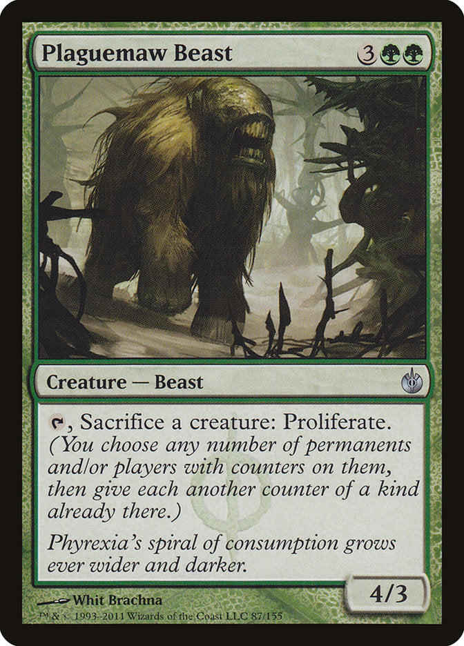 Plaguemaw Beast (87) [Mirrodin Besieged] | Odin's Place