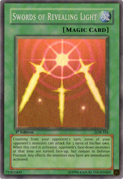 Swords of Revealing Light [LOB-101] Super Rare | Odin's Place