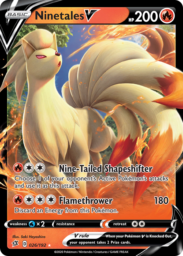 Ninetales V (026/192) [Sword & Shield: Rebel Clash] | Odin's Place