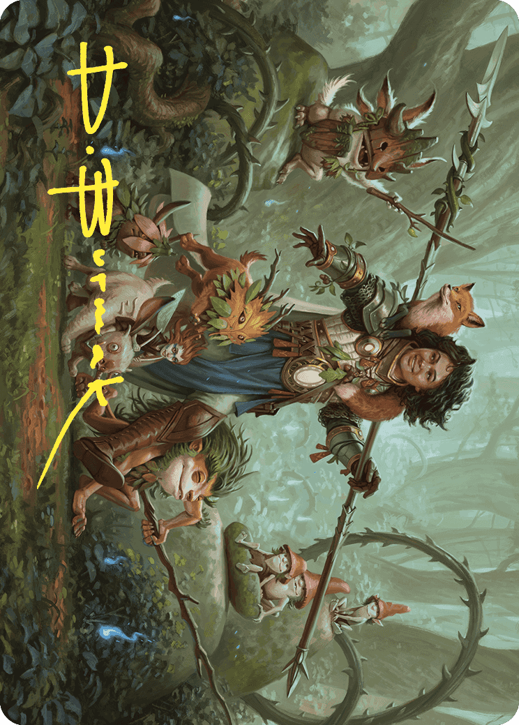 Ellivere of the Wild Court Art Card (Gold-Stamped Signature) [Wilds of Eldraine Art Series] | Odin's Place