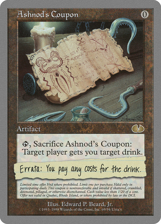 Ashnod's Coupon (69) [Unglued] | Odin's Place