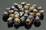 Chessex Gemini 12mm D6 Blue Gold/White 36 ct | Odin's Place