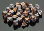 Chessex Gemini 12mm D6 Copper Steel/White 36 ct | Odin's Place