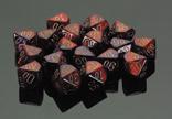 Chessex Gemini 12mm D6 Purple Red/Gold 36 ct | Odin's Place