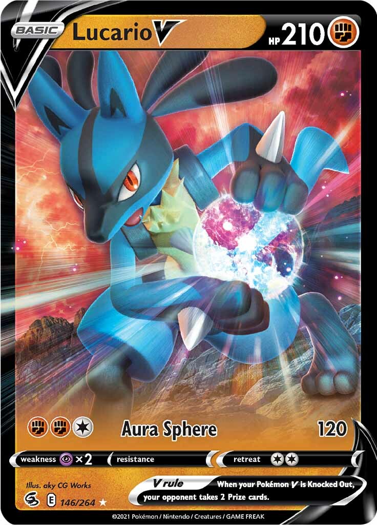 Lucario V (146/264) [Sword & Shield: Fusion Strike] | Odin's Place