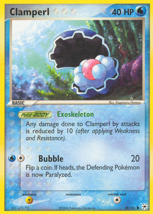 Clamperl (58/101) [EX: Hidden Legends] | Odin's Place
