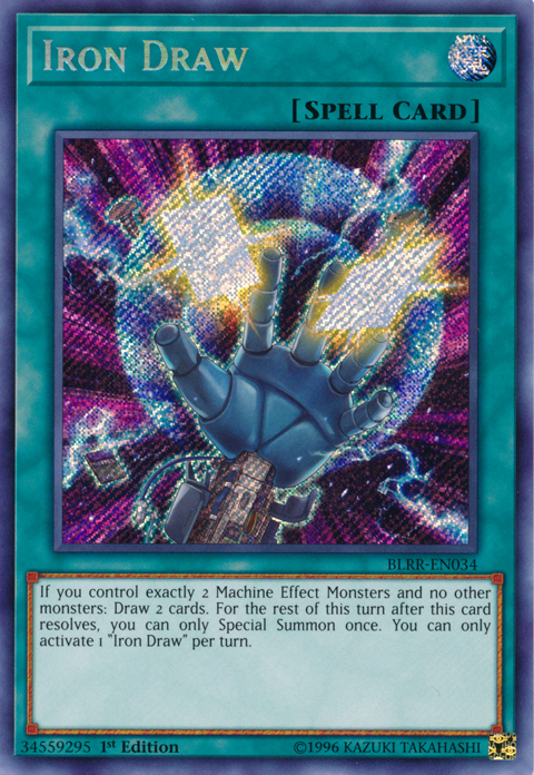 Iron Draw [BLRR-EN034] Secret Rare | Odin's Place