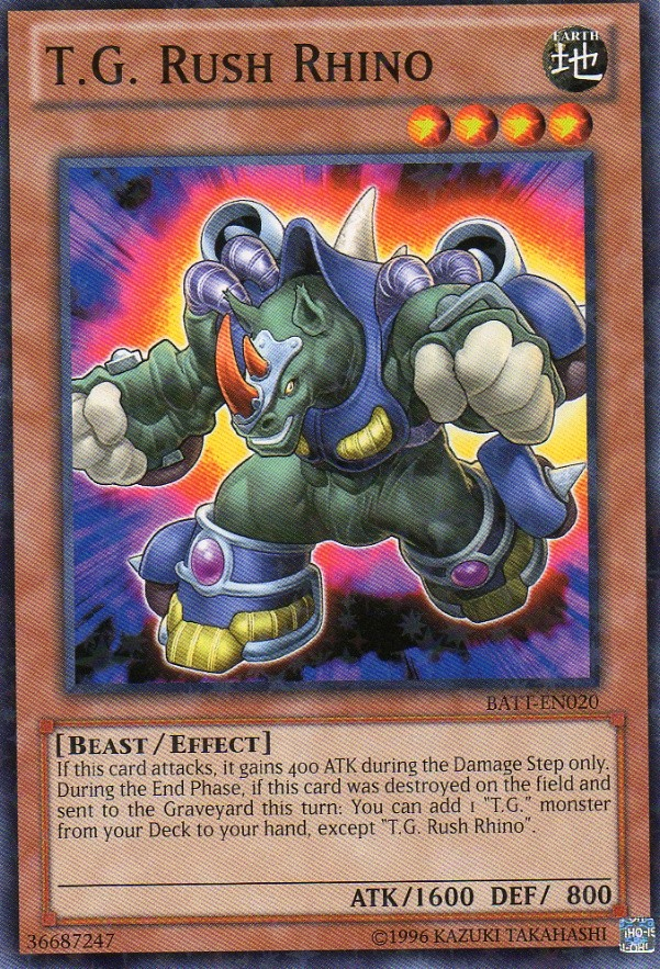 T.G. Rush Rhino [BATT-EN020] Starfoil Rare | Odin's Place