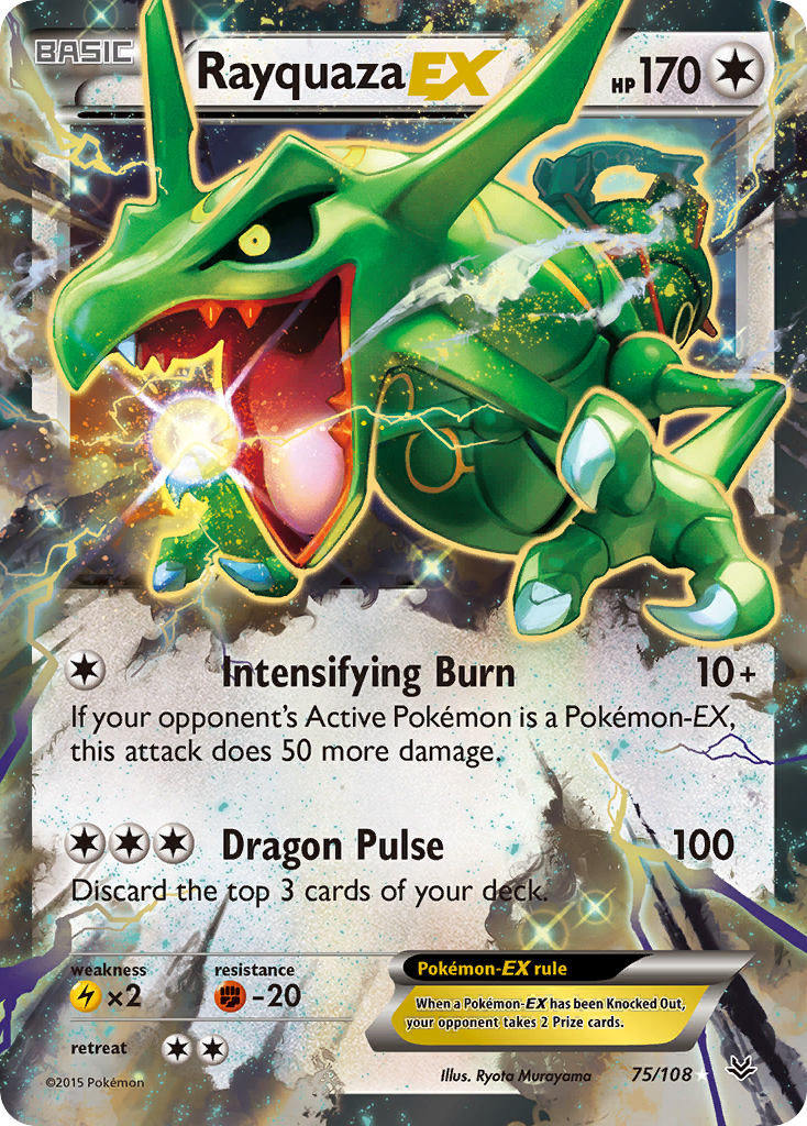 Rayquaza EX (75/108) [XY: Roaring Skies] | Odin's Place