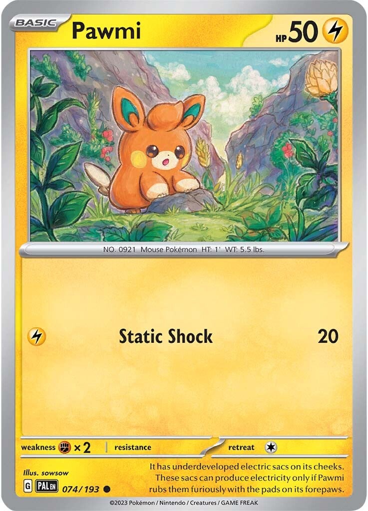 Pawmi (074/193) [Scarlet & Violet: Paldea Evolved] | Odin's Place