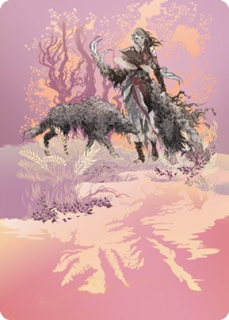 Arlinn, the Pack's Hope 2 Art Card [Innistrad: Midnight Hunt Art Series] | Odin's Place