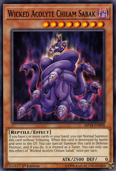 Wicked Acolyte Chilam Sabak [MP18-EN098] Common | Odin's Place