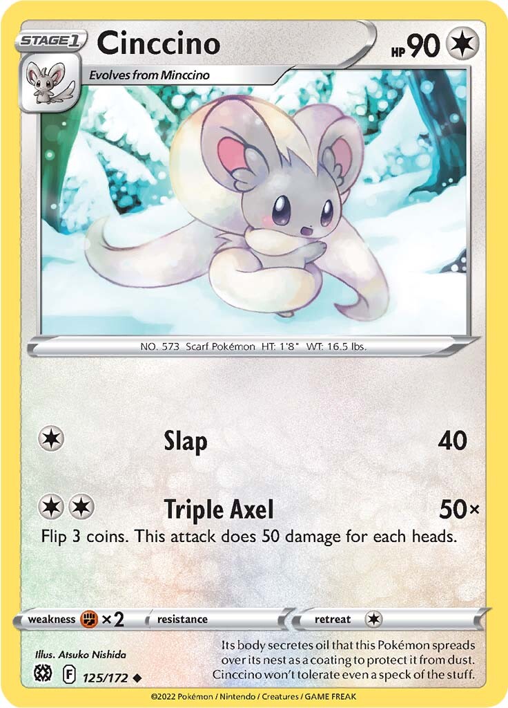 Cinccino (125/172) [Sword & Shield: Brilliant Stars] | Odin's Place