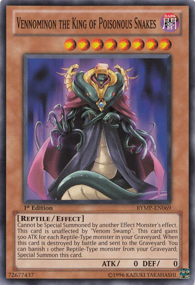 Vennominon the King of Poisonous Snakes [RYMP-EN069] Common | Odin's Place