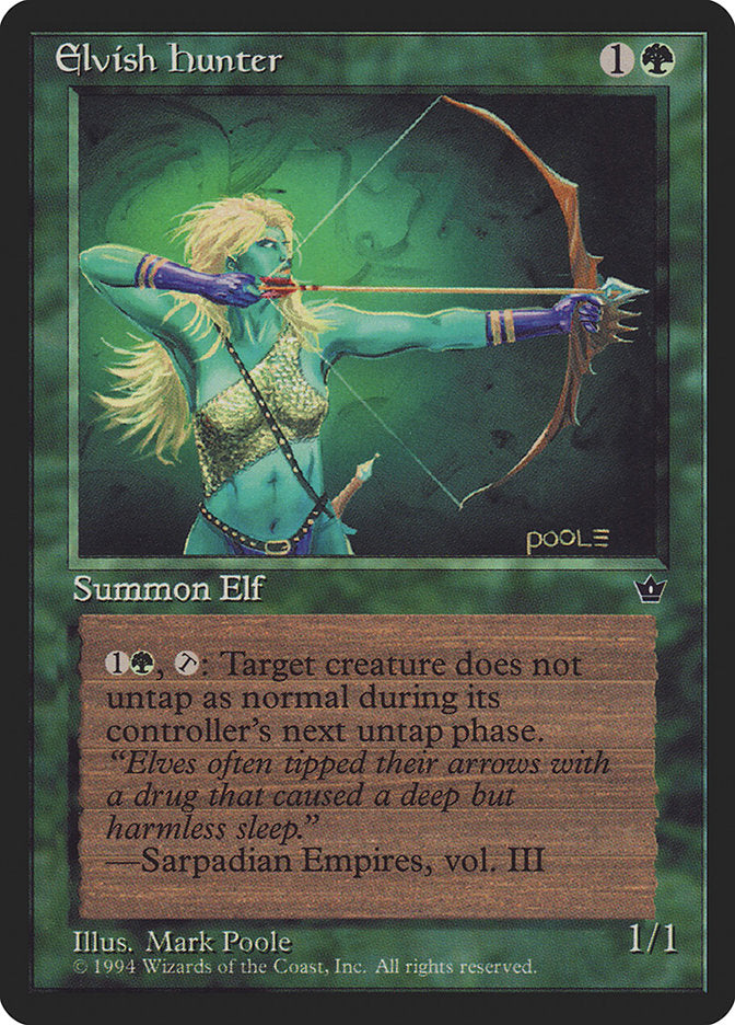 Elvish Hunter (Mark Poole) [Fallen Empires] | Odin's Place