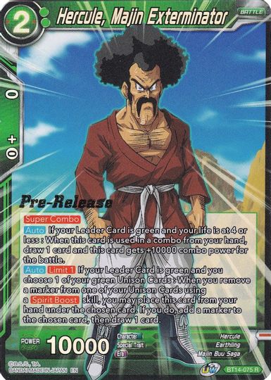 Hercule, Majin Exterminator (BT14-075) [Cross Spirits Prerelease Promos] | Odin's Place