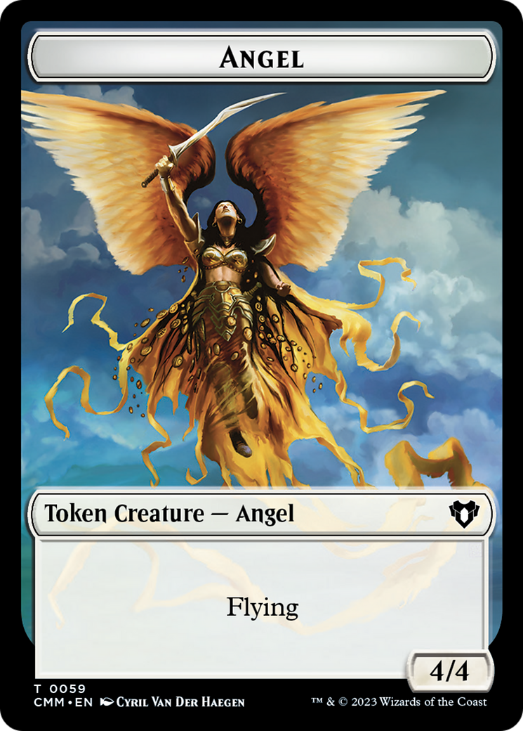 Copy (54) // Angel Double-Sided Token [Commander Masters Tokens] | Odin's Place