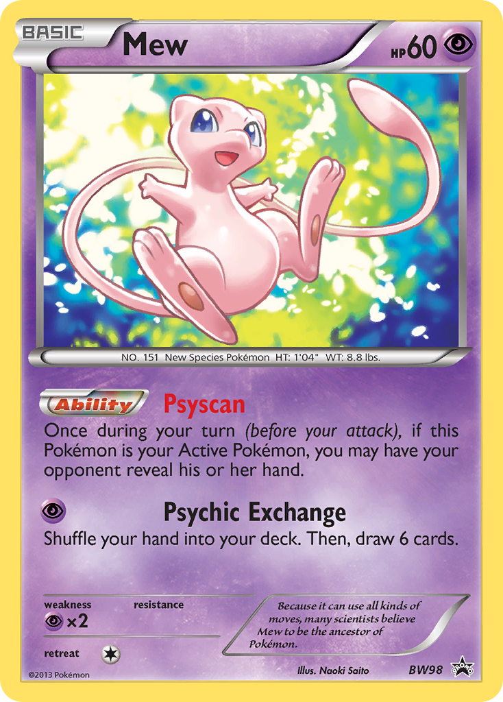 Mew (BW98) [Black & White: Black Star Promos] | Odin's Place
