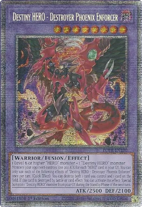 Destiny HERO - Destroyer Phoenix Enforcer [POTE-EN100] Starlight Rare | Odin's Place