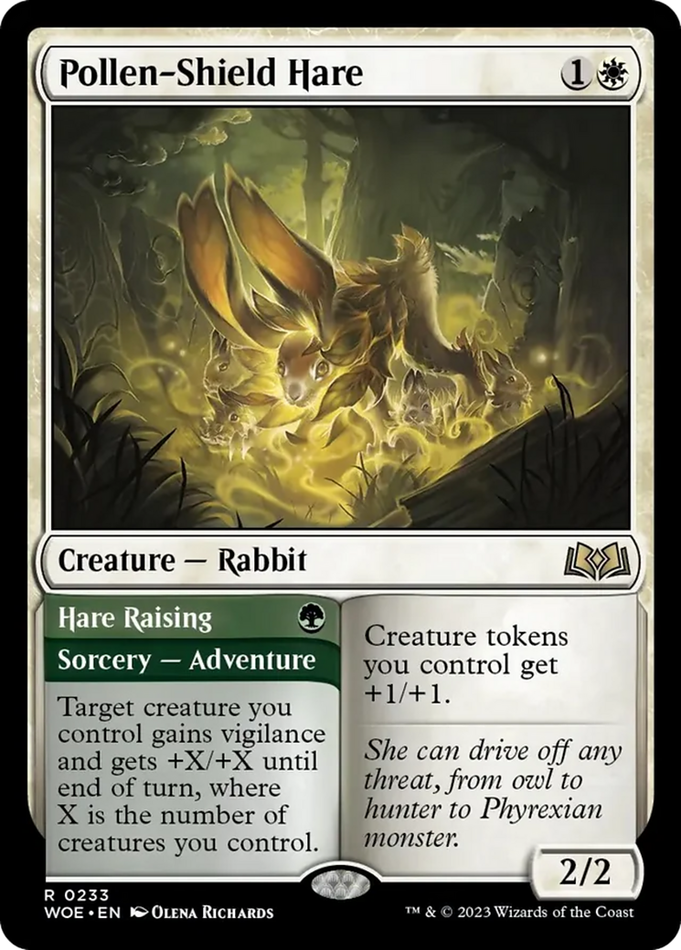 Pollen-Shield Hare // Hare Raising [Wilds of Eldraine] | Odin's Place