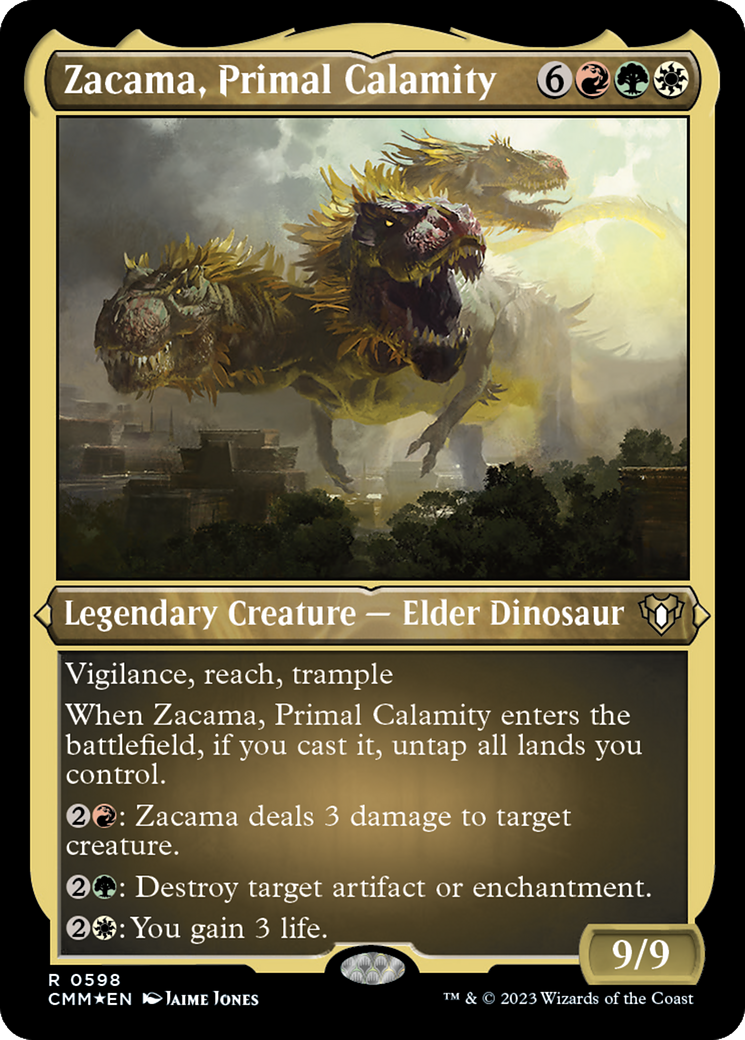 Zacama, Primal Calamity (Foil Etched) [Commander Masters] | Odin's Place