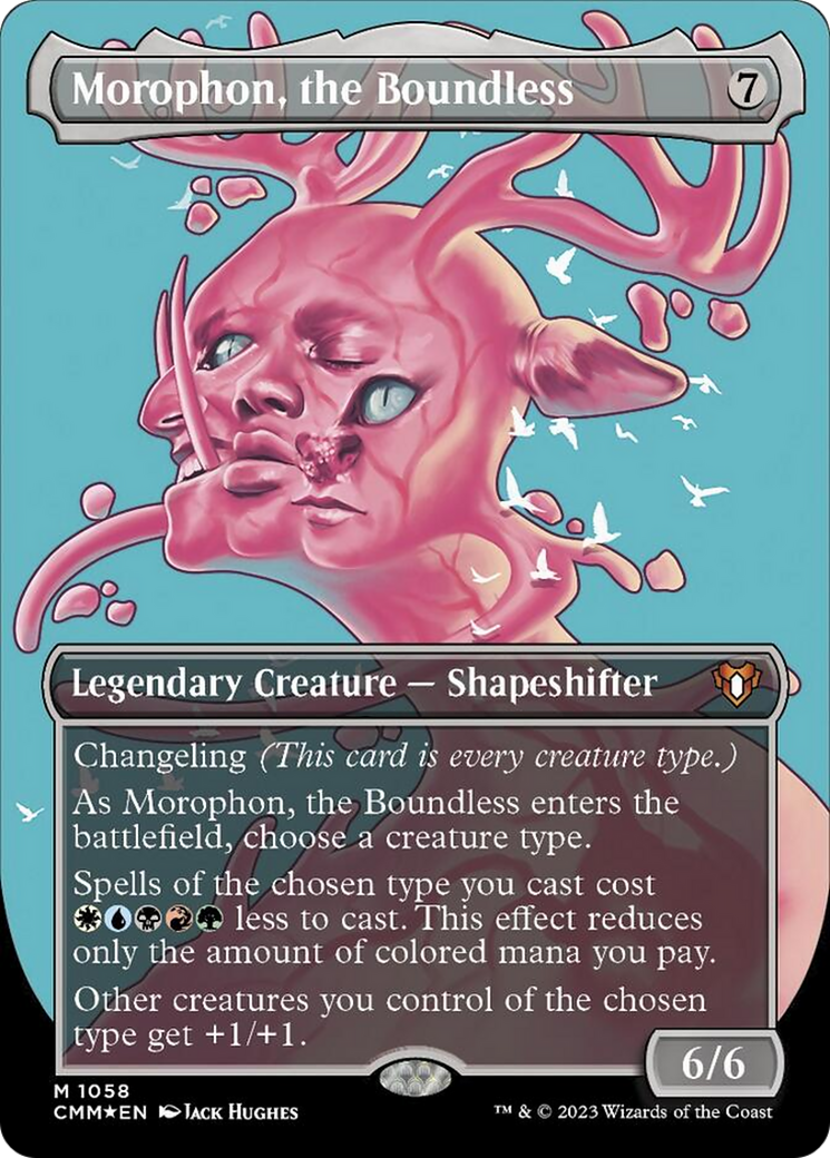 Morophon, the Boundless (Borderless Textured Foil Frame Break) [Commander Masters] | Odin's Place