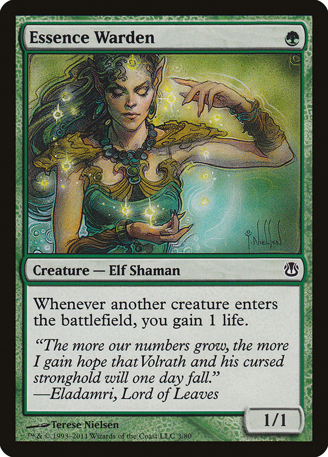 Essence Warden (3) [Duel Decks: Ajani vs. Nicol Bolas] | Odin's Place