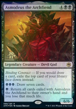 Asmodeus the Archfiend [Dungeons & Dragons: Adventures in the Forgotten Realms Prerelease Promos] | Odin's Place