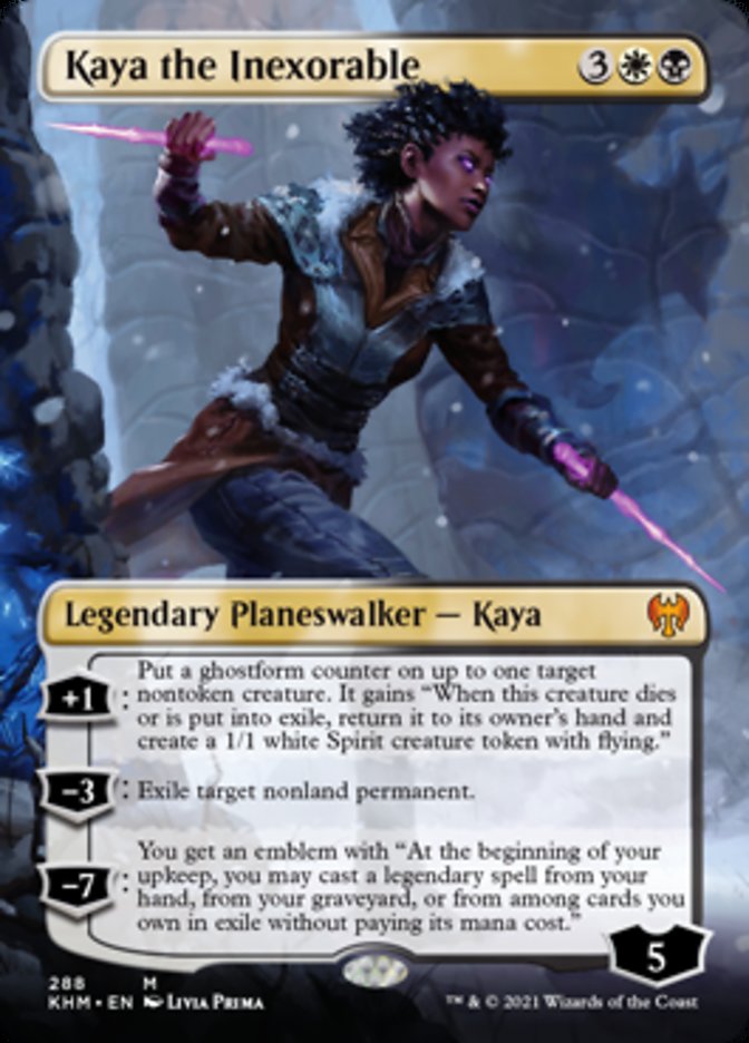 Kaya the Inexorable (Borderless) [Kaldheim] | Odin's Place