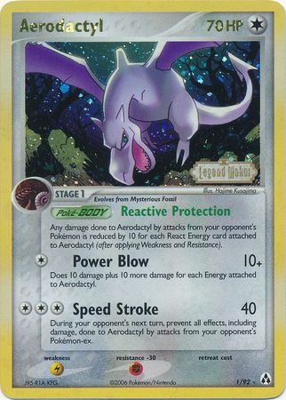 Aerodactyl (1/92) (Stamped) [EX: Legend Maker] | Odin's Place