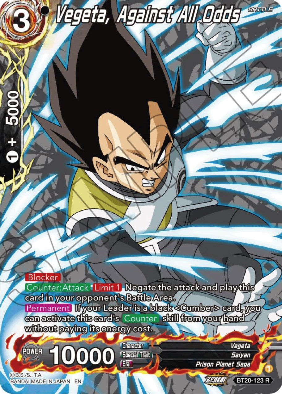 Vegeta, Against All Odds (Silver Foil) (BT20-123) [Power Absorbed] | Odin's Place