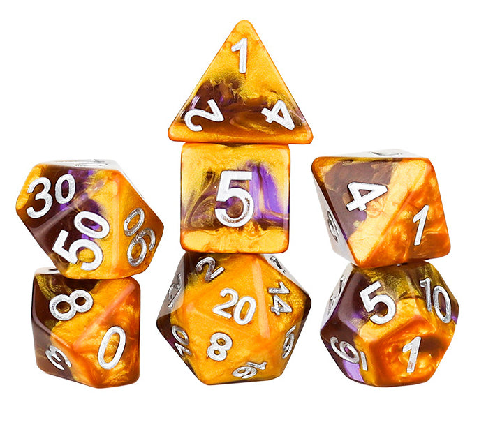 Sirius Dice RPG Dice Set (7): Amethyst Geode | Odin's Place