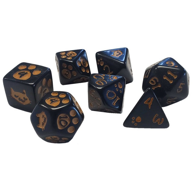 Polyhedral Dice Set (7): Kitten | Odin's Place